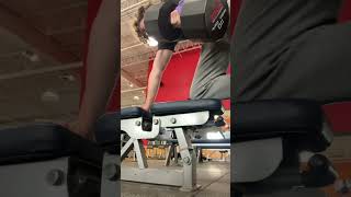 110 Lb Dumbbell Rows  16 145 lbs [upl. by Svoboda]