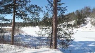 Cross Country Skiing Pinery Provincial Park  February 14th 2016 [upl. by Leddy770]