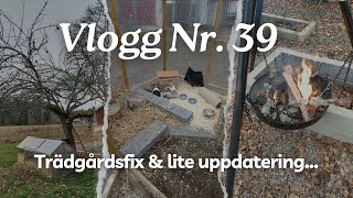 Vlogg Nr 39  Trädgårdsfix amp lite uppdatering [upl. by Aihselef]