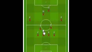 Sokker Manager  Tactic 442 to 352 online soccer manager game [upl. by Ronnholm87]