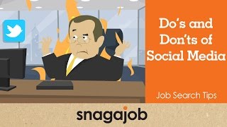 Job Search Tips Part 20 Dos and Donts of Social Media [upl. by Hcelemile]