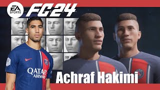 EA FC 24  Create Achraf Hakimi Pro Clubs Face Creation [upl. by Bork177]