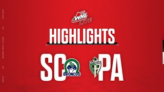 Swift Current Broncos at Prince Albert Raiders 312  WHL Highlights 202324 [upl. by Aretina]