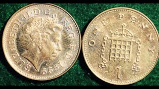 1999 One Penny Coin Of United Kingdom [upl. by Supen764]