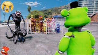 WILL SLIME FREDDY SAVE ALL THE ANIMATRONICS FROM REAPER PUPPET GTA 5 Mods FNAF RedHatter [upl. by Acir]