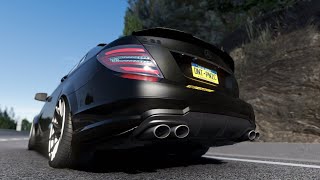 Mercedes C63 Amg w204 Straight Pipe Loud Exhaust [upl. by Enilegna740]