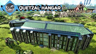 Ark Survival Evolved  Quetzal Hangar  Dino Pen Base Design Speed Build [upl. by Bettencourt]