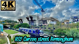 HS2 Curzon street Birmingham England 4K [upl. by Anaiuq]