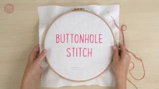 SewandSo Stitch Library Buttonhole Stitch [upl. by Introk]