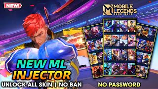 BEST ML INJECTOR NEW UPDATE 2024  UNLOCK ALL SKIN MOBILE LEGENDS  LATEST PATCH  NO BAN [upl. by Imoin97]