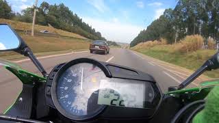 Zx6r 636 Top Speed 282kmh [upl. by Malcolm648]