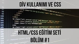 Div Kullanarak Basit Bir Sayfa Oluşturmak  HTMLCSS Temel Eğitim 1 [upl. by Umeko]