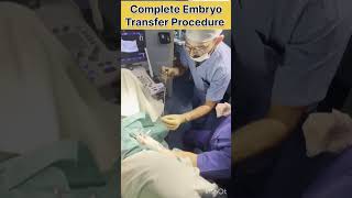 Complete Embryo Transfer procedure in IVF by Dr Rakshita Malik doctor ivf ivfprocess mbbs short [upl. by Senior]