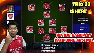 REVIEW FULL SKUAD ARSENAL DENGAN UBAT KUAT ARTETA EFOOTBALL 2024 MOBILE [upl. by Trevethick219]