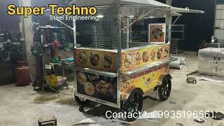 Stainless steel biryani cartjaunpurfastfoodcart [upl. by Llertnod934]