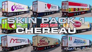 Skin Pack 1 Chereau Truck Custom ETS2 [upl. by Elatsyrk653]