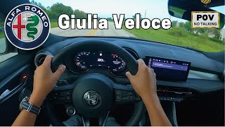 2024 Alfa Romeo Giulia Veloce  POV Test Drive [upl. by Cassandre715]