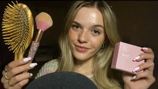 ASMR Your Favourite Triggers 🐚 wooden hairbrush spoolie nibbles personal attention etc [upl. by Saixela397]