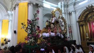 Inicio de la procesión de la Virgen del Carmen  Rectoría del Carmen 2013 [upl. by Nevag773]