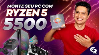 🟢 PC COM RYZEN 5 5500 PRA RODAR TUDO  Dica de configuração completa para games e trabalho🎮🔥 [upl. by Anyrtak]