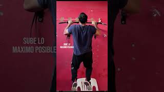 Realiza tu Primera Dominada PullUp Guía Paso a Paso para Principiantes 33 shorts gym [upl. by Anohsal708]