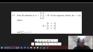 27 Eigen ValuesVectors Linear Algebra nonHomogeneous Eq  Math for ML  Faisal Ong Deisenroth [upl. by Kcirtapnhoj]