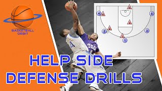 How to Teach Help Side Defense 4 Best Basketball Drills [upl. by Banebrudge]