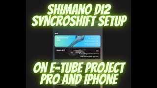 Synchronized Shift setup on Shimano Etube project for 12speed Di2 Ultegra derailleurs [upl. by Aderf290]