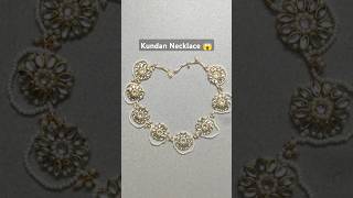 Diy Kundan Necklace Making at Home 💎🌸art neklace criative diy foryou [upl. by Einnhoj]