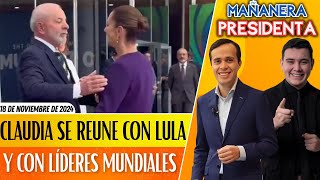 MañaneraPresidenta  CLAUDIA llega a BRASIL para el G20 Tiene REUNIONES con LÍDERES MUNDIALES [upl. by Mclaughlin905]