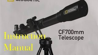 National Geographic CF700sm Telescope Instruction Manual [upl. by Oirevas]