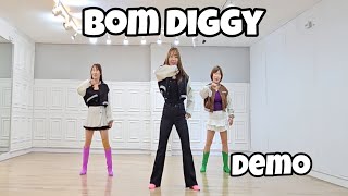 Bom Diggy  Line Dance DemoPhrased Easy Intermediate [upl. by Zashin323]