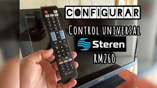 Configurar Control Remoto Universal STEREN RM260 Manual [upl. by Kcirdehs33]