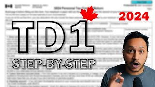 HOW TO Fill a TD1 Form  Canada 2024 [upl. by Atniuqal]