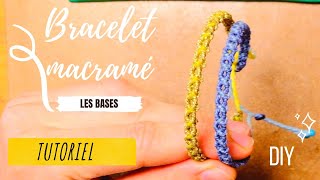 TUTO MICRO MACRAMÉ ✨Bracelet très FACILE motif ovales • DIY Macrame [upl. by Acirea51]