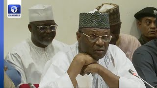 INEC Chairman Presents Budget For Edo Ondo Govship Polls [upl. by Oivalf591]