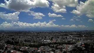 Cumulonimbus heavy rain and lightning visible from Puebla Mexico timelapse  August 1112 2011 [upl. by Edmondo749]