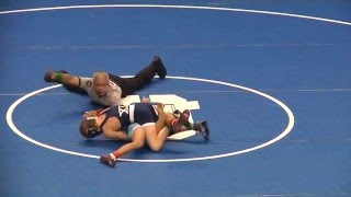 2015 NYSPHSAA D1 Wrestling Championships 99 lb SemiFinal [upl. by Hanahsuar]