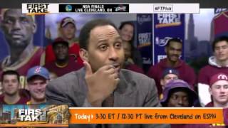 ESPN First Take Stephen Curry When Guarded By Matthew Dellavedova [upl. by Aninaj]