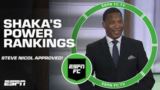 Steve CONGRATULATES Shaka on another welldone Power Rankings 🖥️  ESPN FC [upl. by Asiled]