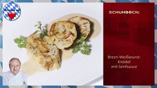 Alfons Schuhbeck  Brezn Weißwurst Knödel mit Senfsauce [upl. by Semmes992]