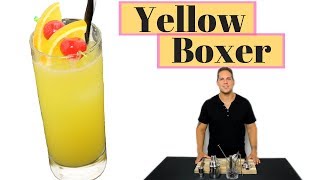 Yellow Boxer alkoholfreier Cocktail mit Tonic Water Alkoholfreier Cocktail selber machen [upl. by Ruckman]