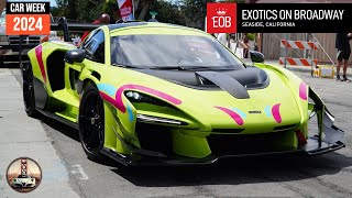 Exotics On Broadway Monterey Car Week 2024 [upl. by Ihcekn]