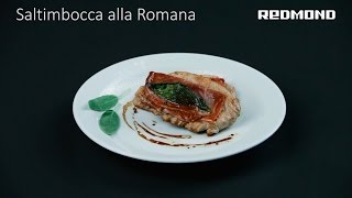 Saltimbocca alla Romana ricetta in Multi fornello REDMOND RMC4502E [upl. by Yelnoc]