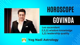 Govinda Horoscope in Nadi Astrology govinda astrology horoscope [upl. by Aikal]