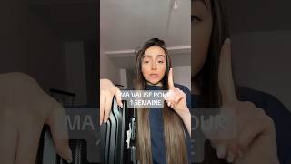 MA VALISE POUR 1 SEMAINE makeup grwm makeuplook makeuptutorial grwmmakeup makeupchallenge [upl. by Sylvanus]