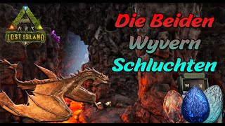 Lost Island Wyvern  Die Vulkan amp Ice Wyvern Schluchten  ARK Survival Evolved [upl. by Gillead]