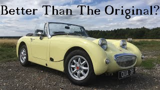 Frogeye Sprite Replica  Better Than The Original MG Midget Tifosi Rana 1976 Midget Road Test [upl. by Eittap]