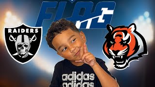 Bengals vs Raiders  Flag Football 6U football kids [upl. by Reggi]