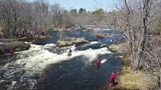 Kenduskeag Canoe Race 2023 Drone Footage at Six Mile Falls [upl. by Anilac]